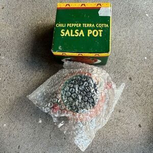 Giftco Chili Pepper Terra Cotta Salsa Pot *New*